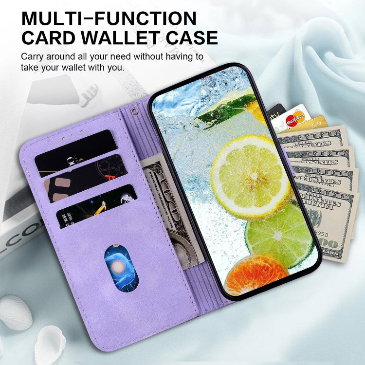 For iPhone 15 Pro Max Double 8-shaped Embossed Leather Phone Case(Purple) - HoMEdemic™ 