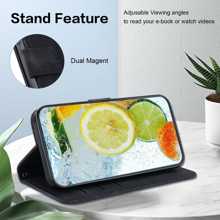 For iPhone 15 Pro Max Double 8-shaped Embossed Leather Phone Case(Black) - HoMEdemic™ 