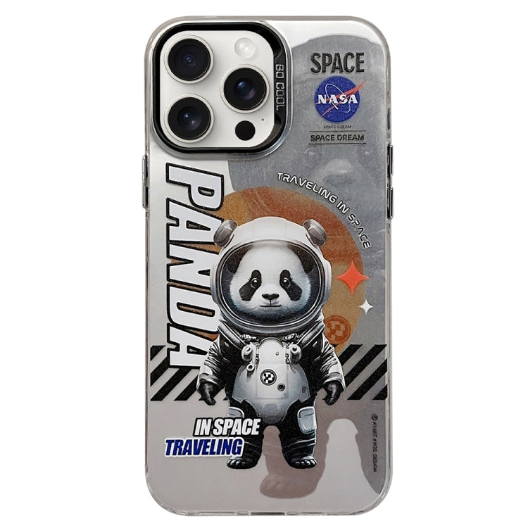 For iPhone 15 Pro Astronaut Pattern PC Phone Case(Gray Panda) - HoMEdemic™ 