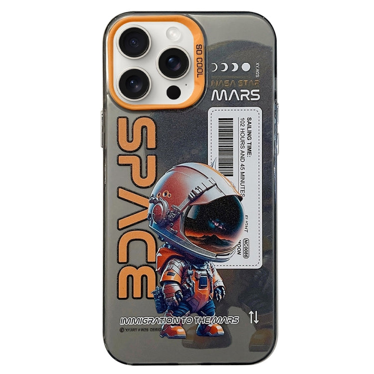 For iPhone 15 Pro Astronaut Pattern PC Phone Case(Black Astronaut) - HoMEdemic™ 