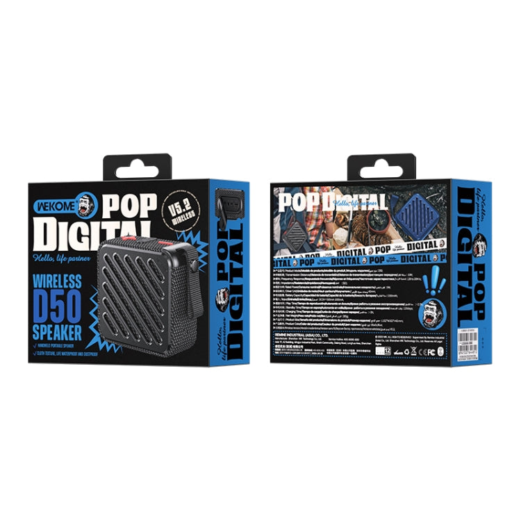 WK D50 Portable Mini Waterproof Bluetooth Speaker(Black) - HoMEdemic™ 