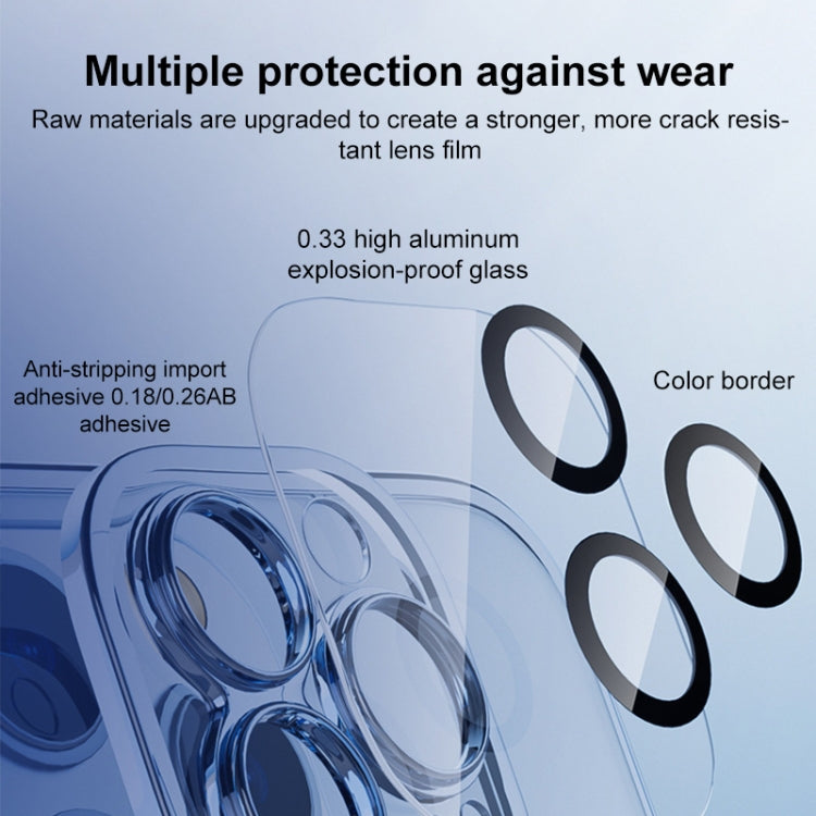 For iPhone 15 Pro Screen Printing Tempered Glass Back Camera Film - HoMEdemic™ 