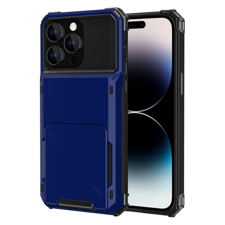For iPhone 15 Pro Max Scratch-Resistant Shockproof Heavy Duty Rugged Armor Phone Case(Blue) - HoMEdemic™ 