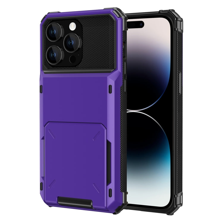 For iPhone 15 Pro Scratch-Resistant Shockproof Heavy Duty Rugged Armor Phone Case(Purple) - HoMEdemic™ 