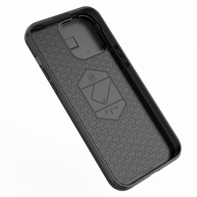 For iPhone 15 Pro Max Sliding Camshield TPU + PC Shockproof Phone Case with Holder(Green) - HoMEdemic™ 
