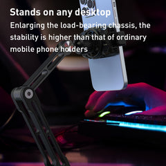 R-JUST HZ43 Cooling Rotating Live Phone Holder(Silver) - HoMEdemic™ 