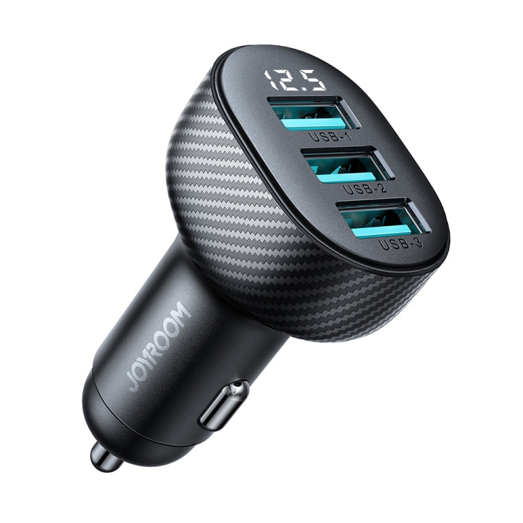 JOYROOM JR-CCD03 3.4A 3 x USB Ports Digital Display Car Charger(Black) - HoMEdemic™ 