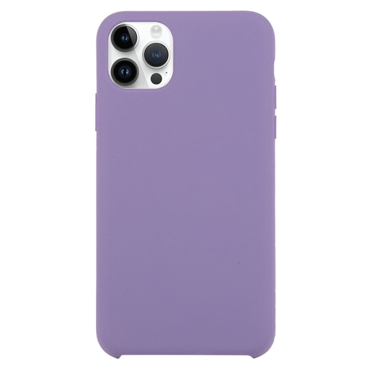 Solid Silicone Phone Case For iPhone 15 Pro(Purple) - HoMEdemic™ 