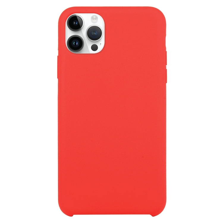 Solid Silicone Phone Case For iPhone 15 Pro(Red) - HoMEdemic™ 