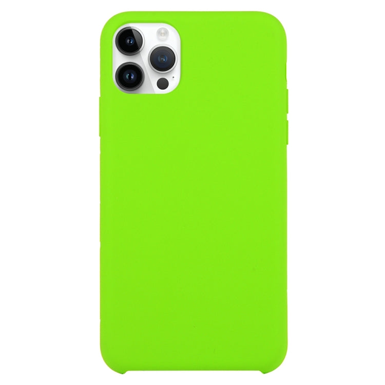 Solid Silicone Phone Case For iPhone 15 Pro(Light Green) - HoMEdemic™ 