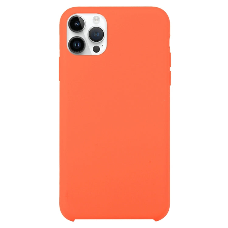 Solid Silicone Phone Case For iPhone 15 Pro Max(Orange) - HoMEdemic™ 