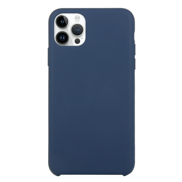 Solid Silicone Phone Case For iPhone 15 Pro Max(Dark Blue) - HoMEdemic™ 