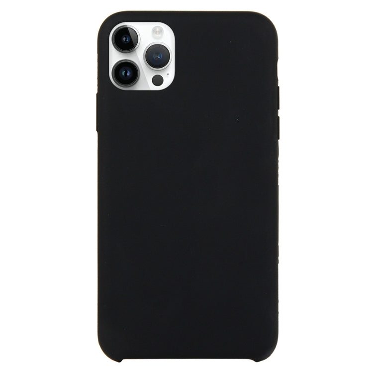 Solid Silicone Phone Case For iPhone 15 Pro Max(Black) - HoMEdemic™ 