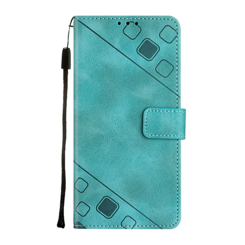 For Samsung Galaxy S24 Ultra 5G Skin-feel Embossed Leather Phone Case(Green) - HoMEdemic™ 