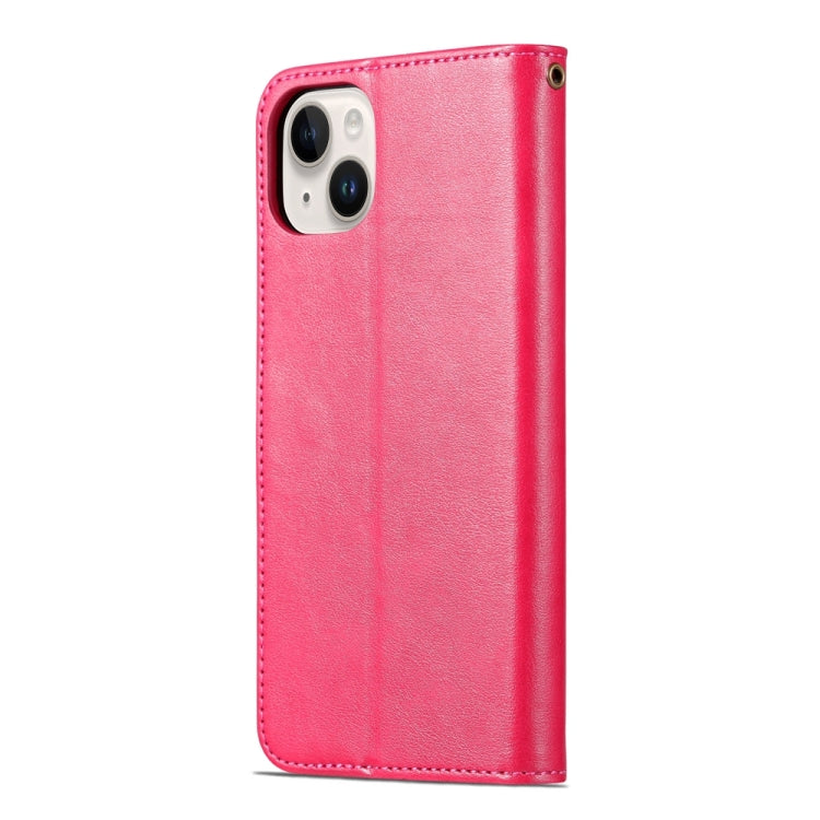 For iPhone 15 AZNS Sheepskin Texture Flip Leather Phone Case(Red) - HoMEdemic™ 
