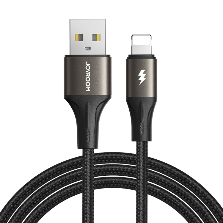 JOYROOM SA25-AL3 3A USB to 8 Pin Fast Charge Data Cable, Length:1.2m(Black) - HoMEdemic™ 