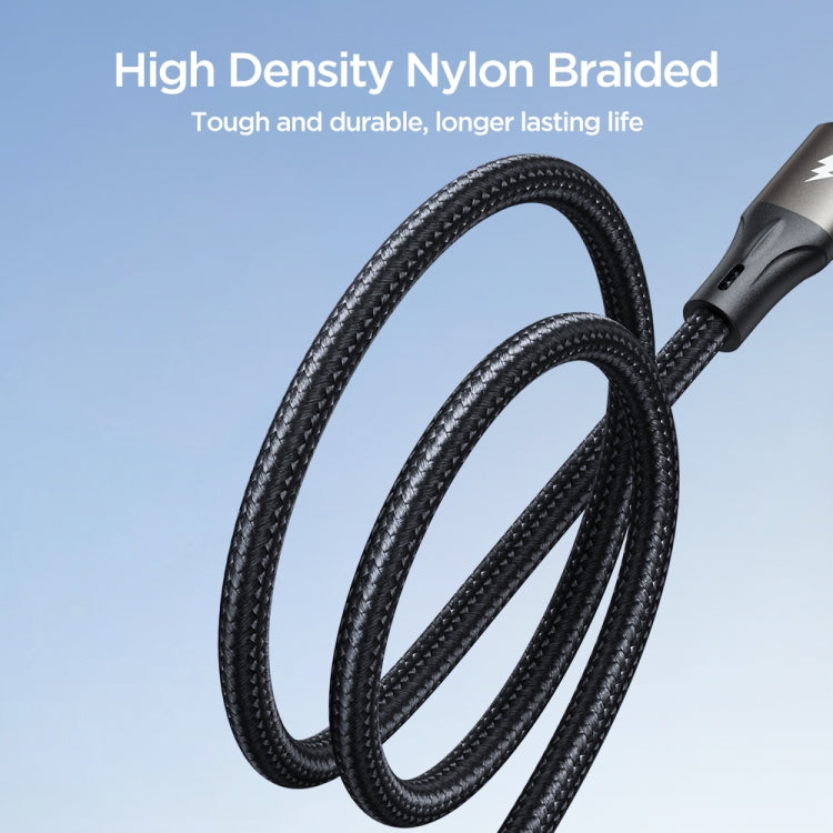 JOYROOM SA25-AL3 3A USB to 8 Pin Fast Charge Data Cable, Length:3m(Black) - HoMEdemic™ 