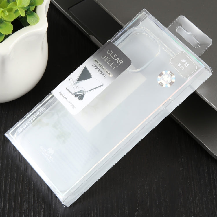 For iPhone 15 GOOSPERY CLEAR JELLY Transparent TPU Soft Phone Case - HoMEdemic™ 