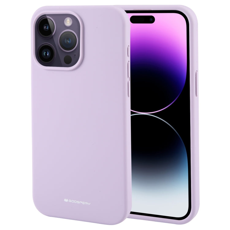 For iPhone 15 Pro Max GOOSPERY SILICONE Silky Soft TPU Phone Case(Purple) - HoMEdemic™ 