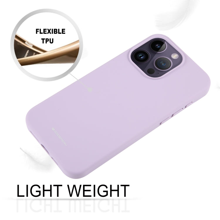 For iPhone 15 Pro Max GOOSPERY SILICONE Silky Soft TPU Phone Case(Purple) - HoMEdemic™ 