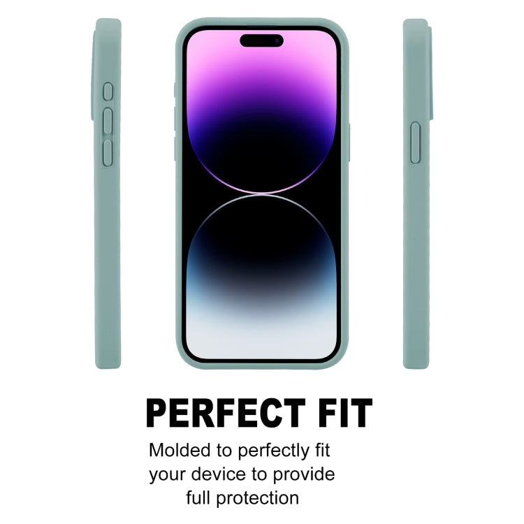 For iPhone 15 Pro Max GOOSPERY SILICONE Silky Soft TPU Phone Case(Light Green) - HoMEdemic™ 