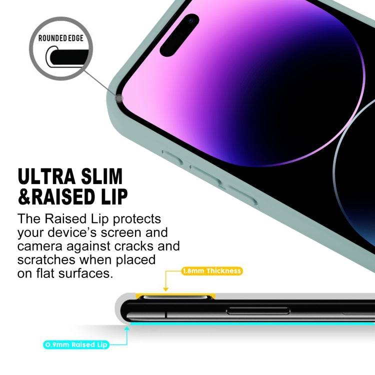 For iPhone 15 Pro Max GOOSPERY SILICONE Silky Soft TPU Phone Case(Light Green) - HoMEdemic™ 
