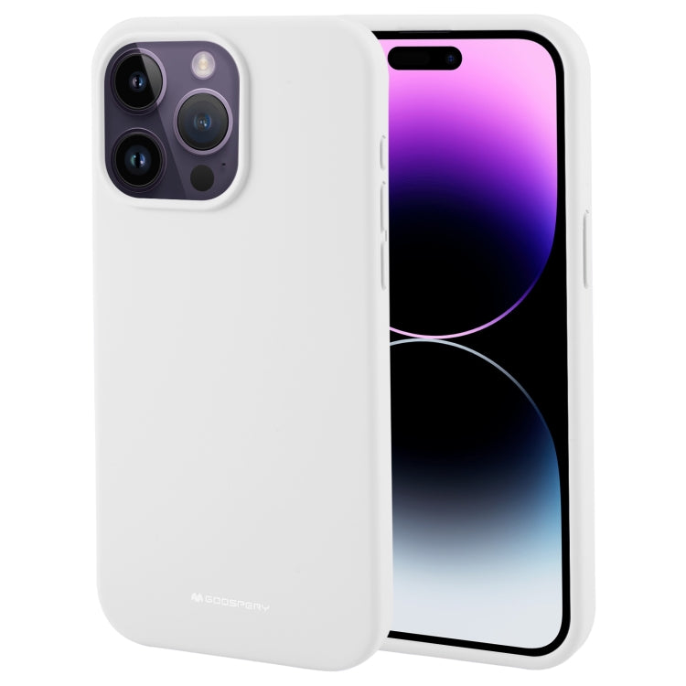 For iPhone 15 Pro Max GOOSPERY SILICONE Silky Soft TPU Phone Case(White) - HoMEdemic™ 