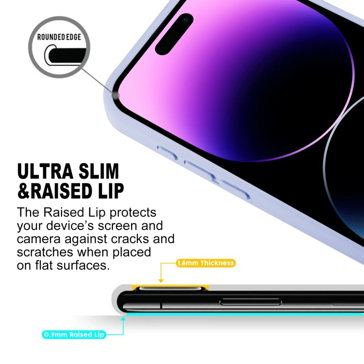 For iPhone 15 Pro Max GOOSPERY SILICONE Silky Soft TPU Phone Case(Lavender Grey) - HoMEdemic™ 