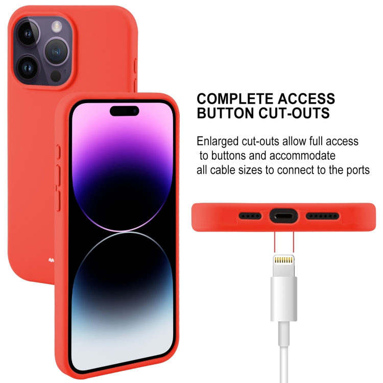 For iPhone 15 Pro Max GOOSPERY SILICONE Silky Soft TPU Phone Case(Red) - HoMEdemic™ 