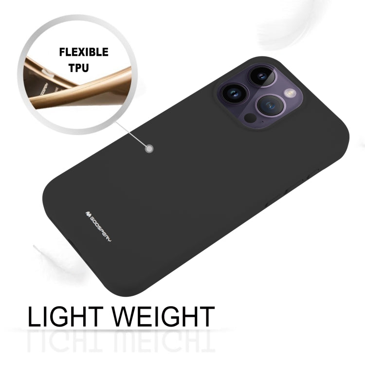 For iPhone 15 Pro Max GOOSPERY SILICONE Silky Soft TPU Phone Case(Black) - HoMEdemic™ 