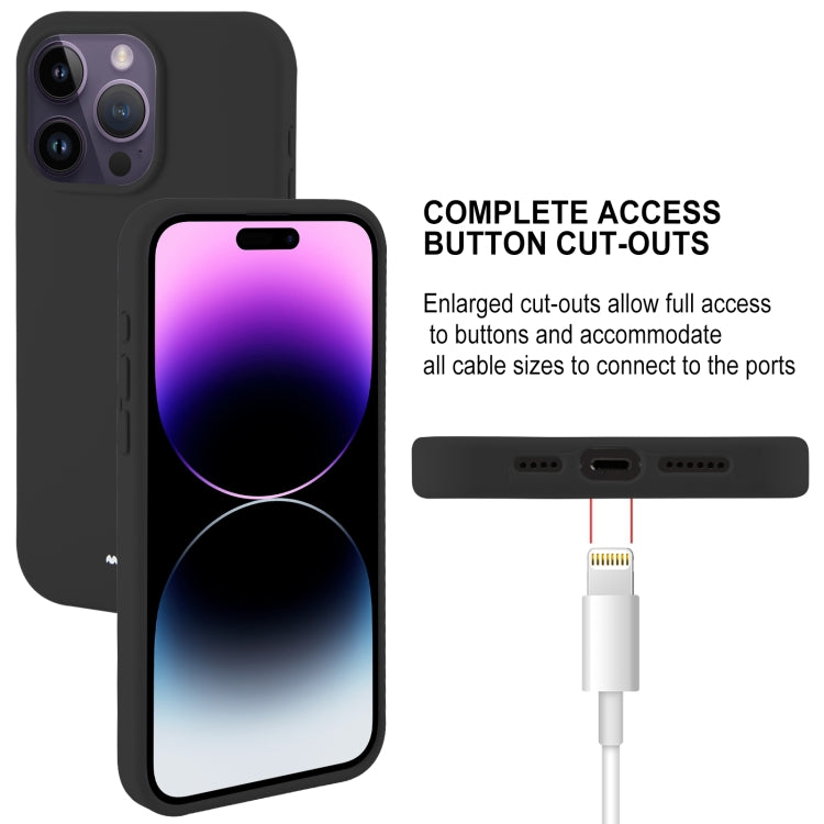 For iPhone 15 Pro Max GOOSPERY SILICONE Silky Soft TPU Phone Case(Black) - HoMEdemic™ 