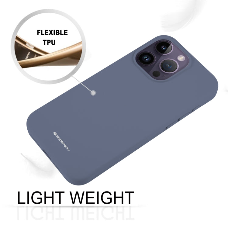 For iPhone 15 Pro Max GOOSPERY SILICONE Silky Soft TPU Phone Case(Blue) - HoMEdemic™ 