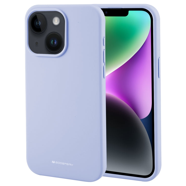 For iPhone 15 Plus GOOSPERY SILICONE Silky Soft TPU Phone Case(Lavender Grey) - HoMEdemic™ 