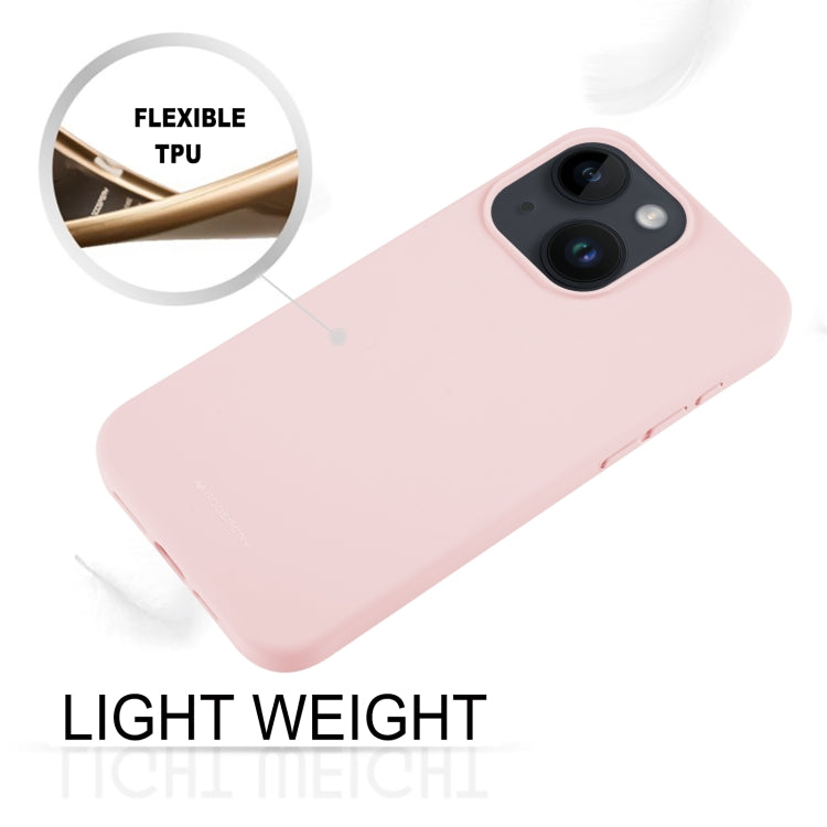 For iPhone 15 Plus GOOSPERY SILICONE Silky Soft TPU Phone Case(Pink) - HoMEdemic™ 