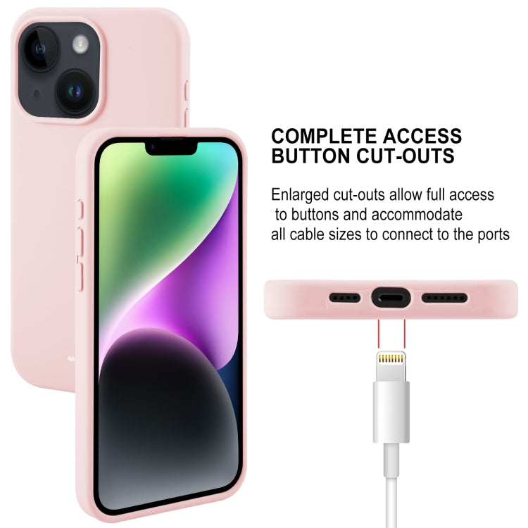 For iPhone 15 Plus GOOSPERY SILICONE Silky Soft TPU Phone Case(Pink) - HoMEdemic™ 