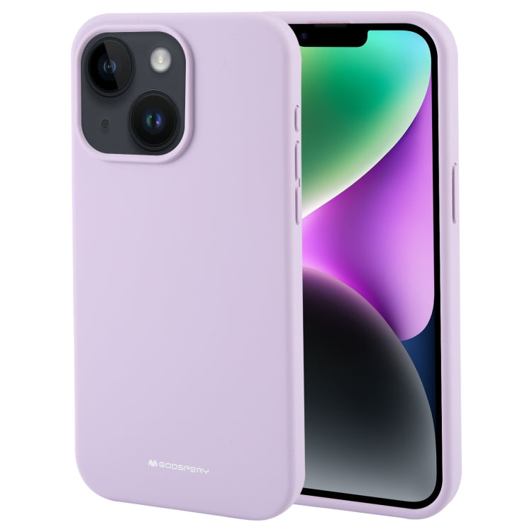 For iPhone 15 GOOSPERY SILICONE Silky Soft TPU Phone Case(Purple) - HoMEdemic™ 