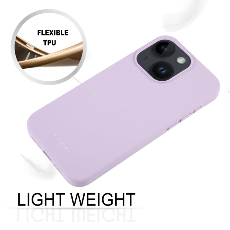 For iPhone 15 GOOSPERY SILICONE Silky Soft TPU Phone Case(Purple) - HoMEdemic™ 