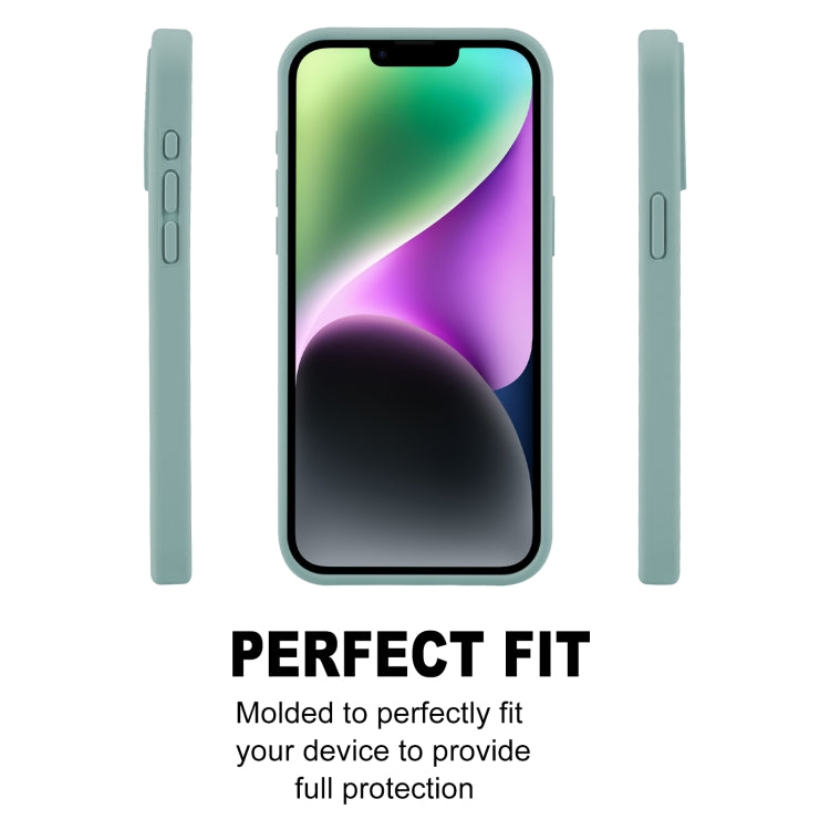 For iPhone 15 GOOSPERY SILICONE Silky Soft TPU Phone Case(Light Green) - HoMEdemic™ 