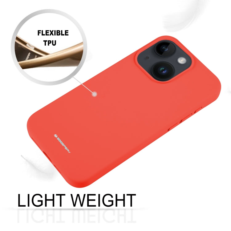 For iPhone 15 GOOSPERY SILICONE Silky Soft TPU Phone Case(Red) - HoMEdemic™ 