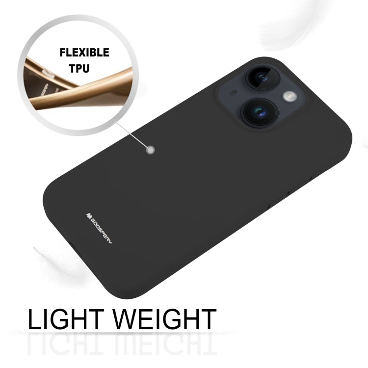 For iPhone 15 GOOSPERY SILICONE Silky Soft TPU Phone Case(Black) - HoMEdemic™ 