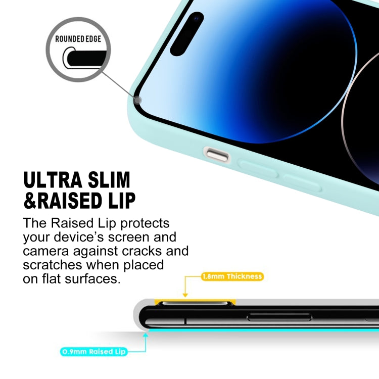 For iPhone 15 Pro Max GOOSPERY SOFT FEELING Liquid TPU Soft Phone Case(Mint Green) - HoMEdemic™ 