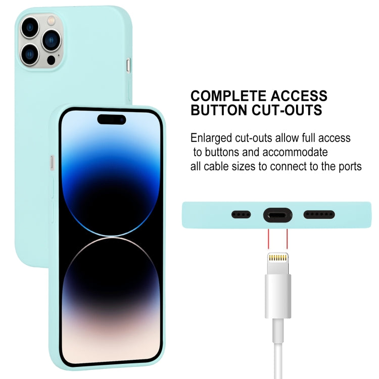 For iPhone 15 Pro Max GOOSPERY SOFT FEELING Liquid TPU Soft Phone Case(Mint Green) - HoMEdemic™ 