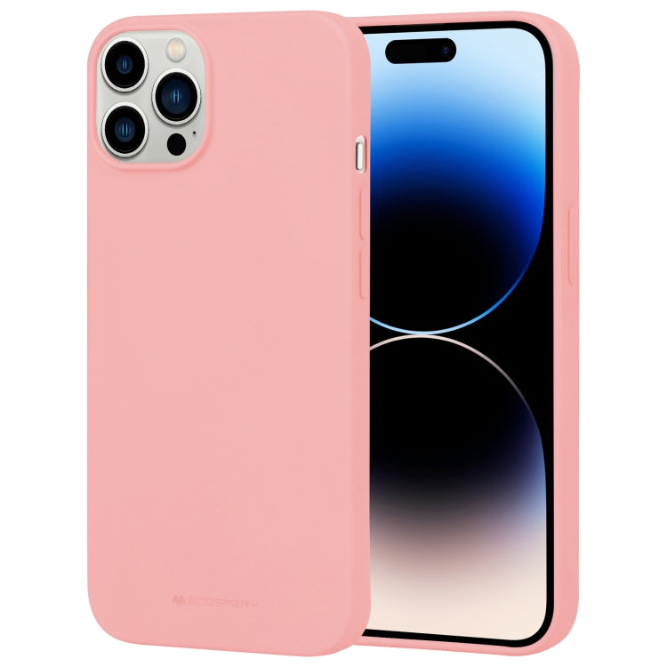 For iPhone 15 Pro Max GOOSPERY SOFT FEELING Liquid TPU Soft Phone Case(Pink) - HoMEdemic™ 