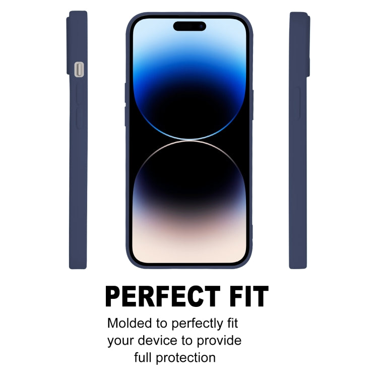 For iPhone 15 Pro Max GOOSPERY SOFT FEELING Liquid TPU Soft Phone Case(Dark Blue) - HoMEdemic™ 