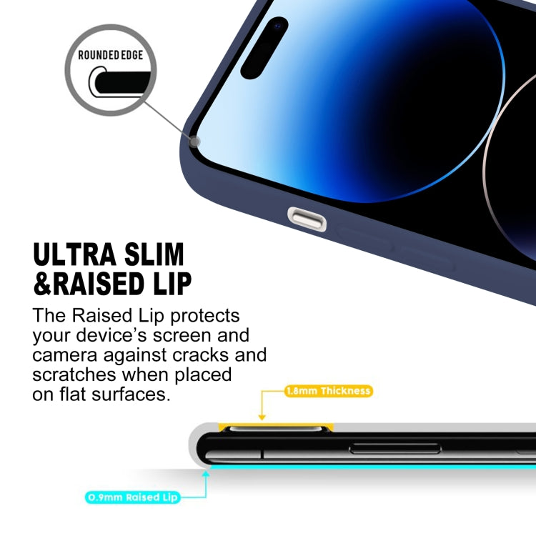 For iPhone 15 Pro Max GOOSPERY SOFT FEELING Liquid TPU Soft Phone Case(Dark Blue) - HoMEdemic™ 