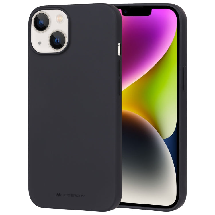 For iPhone 15 Plus GOOSPERY SOFT FEELING Liquid TPU Soft Phone Case(Black) - HoMEdemic™ 
