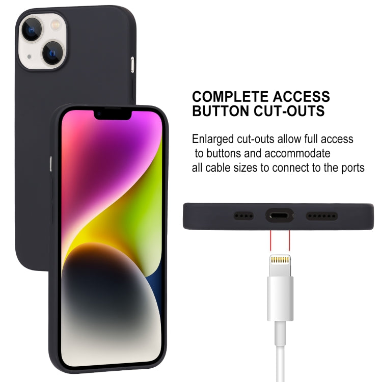 For iPhone 15 Plus GOOSPERY SOFT FEELING Liquid TPU Soft Phone Case(Black) - HoMEdemic™ 