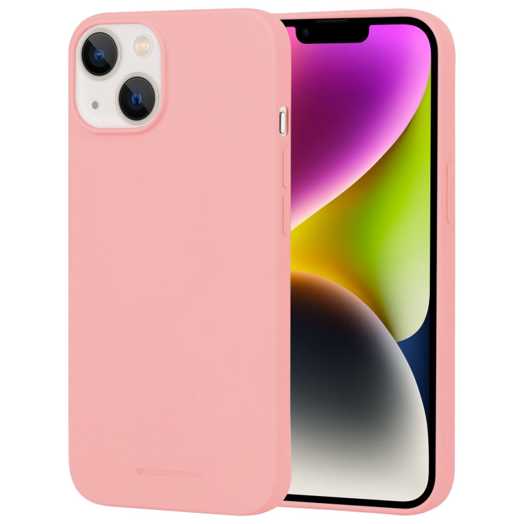 For iPhone 15 Plus GOOSPERY SOFT FEELING Liquid TPU Soft Phone Case(Pink) - HoMEdemic™ 