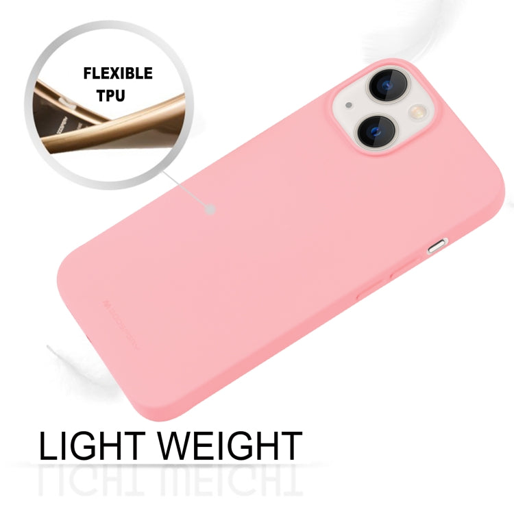 For iPhone 15 Plus GOOSPERY SOFT FEELING Liquid TPU Soft Phone Case(Pink) - HoMEdemic™ 