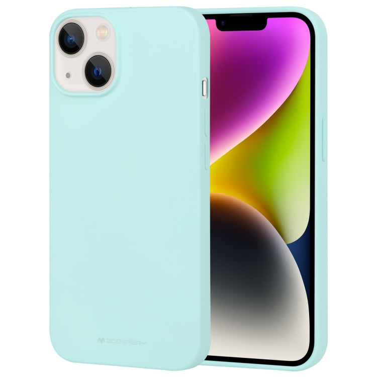 For iPhone 15 GOOSPERY SOFT FEELING Liquid TPU Soft Phone Case(Mint Green) - HoMEdemic™ 